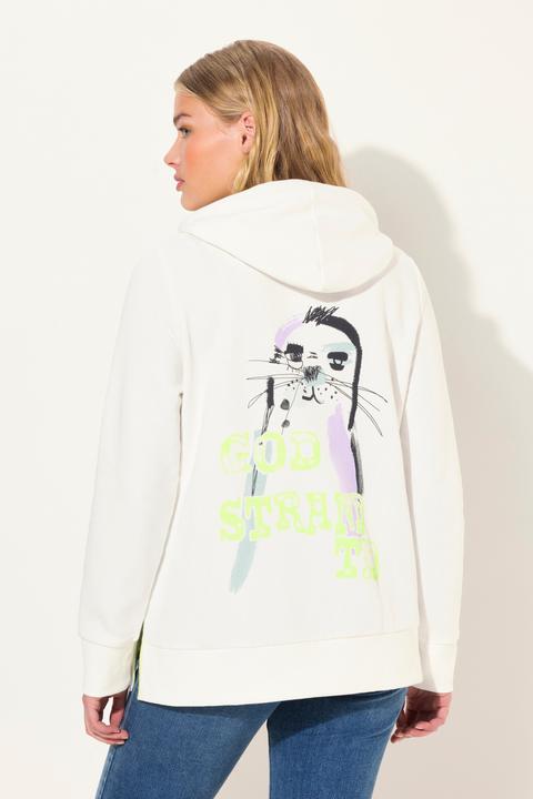 Actual product image Laurasøn Hooded Hoodie Back Print Slip Pockets (XL)