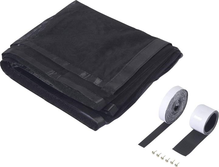 Produktbild Renkforce RF-IS-100 RF-6442918 Magnetvorhang (L x B) 210 cm x 90 cm Schwarz 1 (210 x 90 cm)