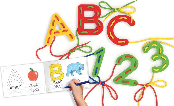 Actual product image Quercetti Play Montessori Lacing ABC + 123 (3 - 7 years)