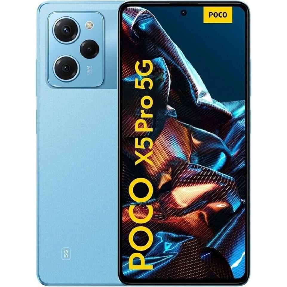 Xiaomi Poco X5 Pro 5G (256 GB, Blau, 6.67", Dual SIM, 5G), Smartphone, Blau
