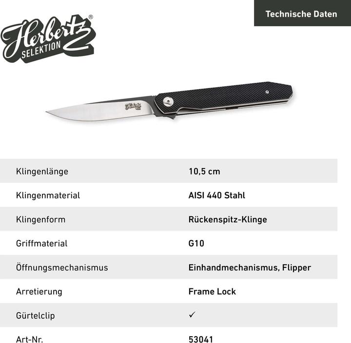 Immagine prodotto Herbertz Selektion Einhandmesser (10.50 cm)