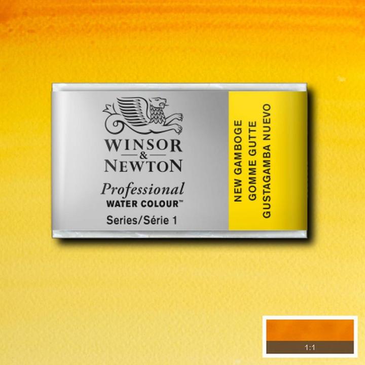 Actual product image Winsor & Newton Watercolour Artists (Gamboge New)