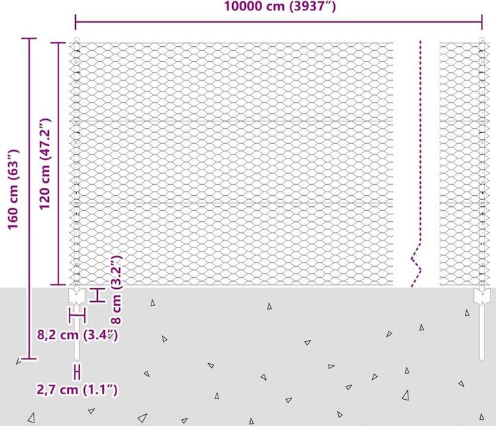 Produktbild vidaXL Aussenbarriere