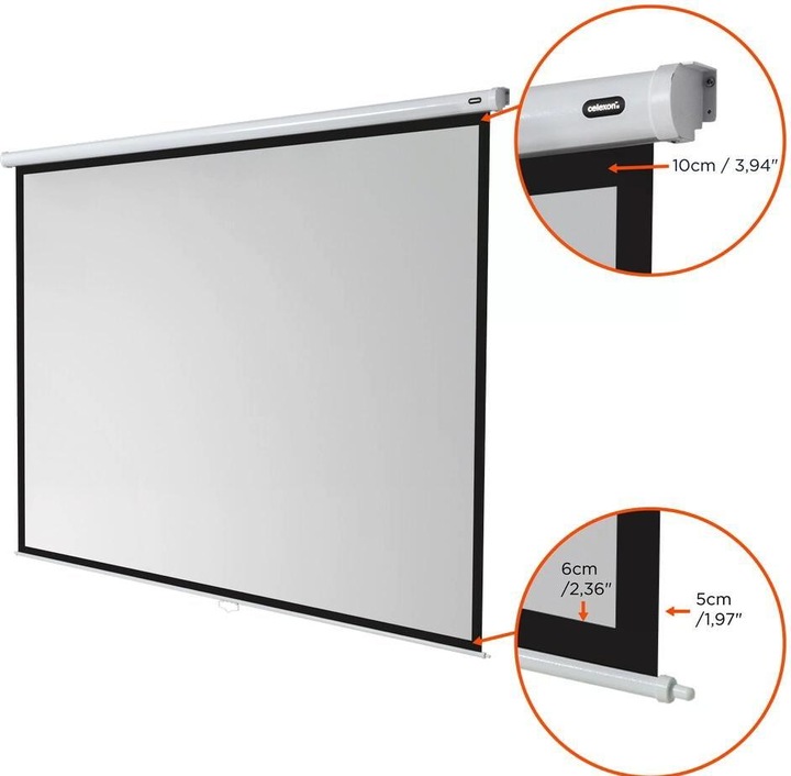 Actual product image Celexon Rollo Economy, Canvas, 4:3 (141.34", 4:3)