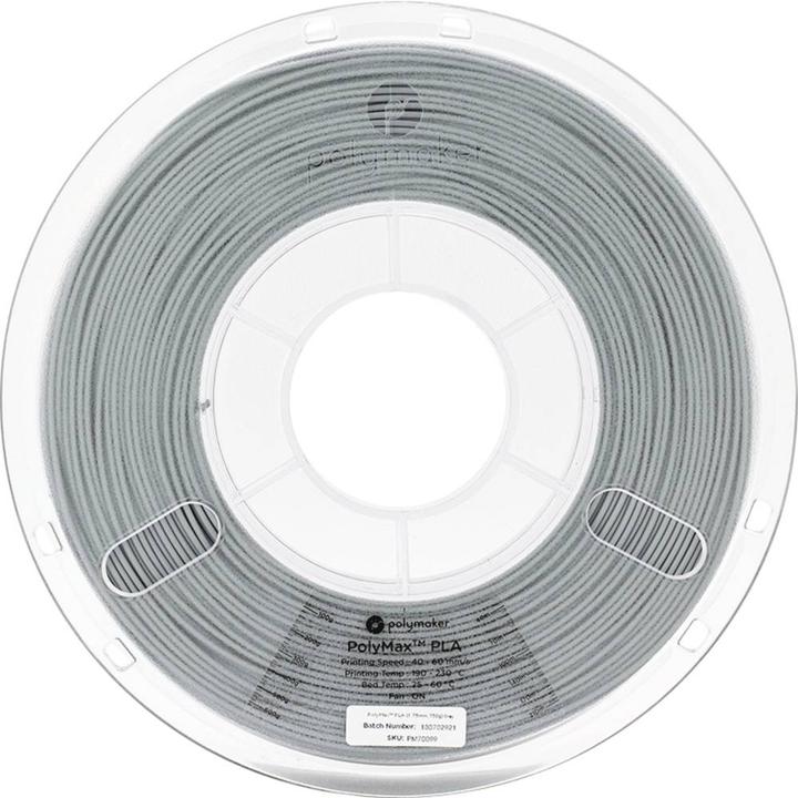 Produktbild Polymaker PA06013 PolyMAX Tough Filament Tough PLA hohe Steifigkeit, hohe Zugfes (Tough PLA, 2.85 mm, 750 g, Grau)