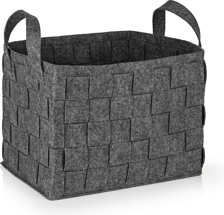 Produktbild N8werk Aufbewahrungskorb Filz 40 cm Dunkelgrau (1 x, 40 cm)