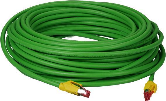 Actual product image EFB Elektronik RJ45 TM21ge patch cable SF/UTPgn, Cat.5e, PUR drag chain compatible, 15m The Cat21ge patch cable is (SF/UTP, CAT5e, 15 m)