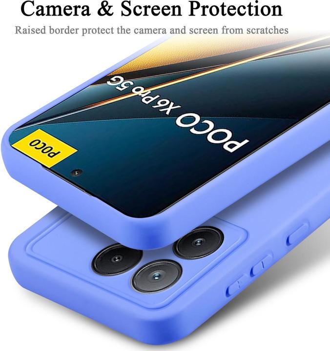 Image du produit Cadorabo Housse pour Xiaomi Poco X6 Pro TPU en design Liquid Protection silicone (Xiaomi Poco X6 Pro)
