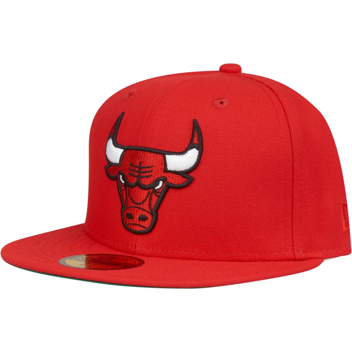 New Era, Herren, Cap, 59Fifty Fitted Cap - NBA Chicago Bulls rot - 7 1/2, Rot, (7 1/2)