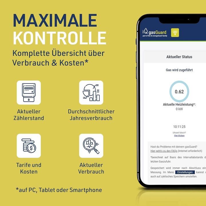 Actual product image Beulco iQ gasGuard without gas sensor interface