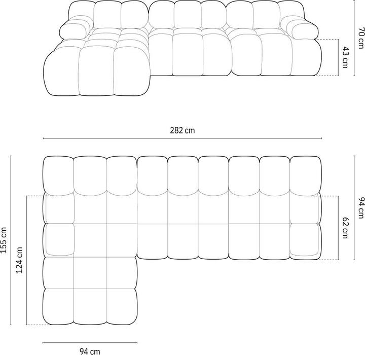 Actual product image Micadoni Bellis (Corner sofa, Modular sofa)