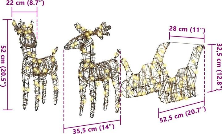 Actual product image vidaXL Weihnachtsdekoration