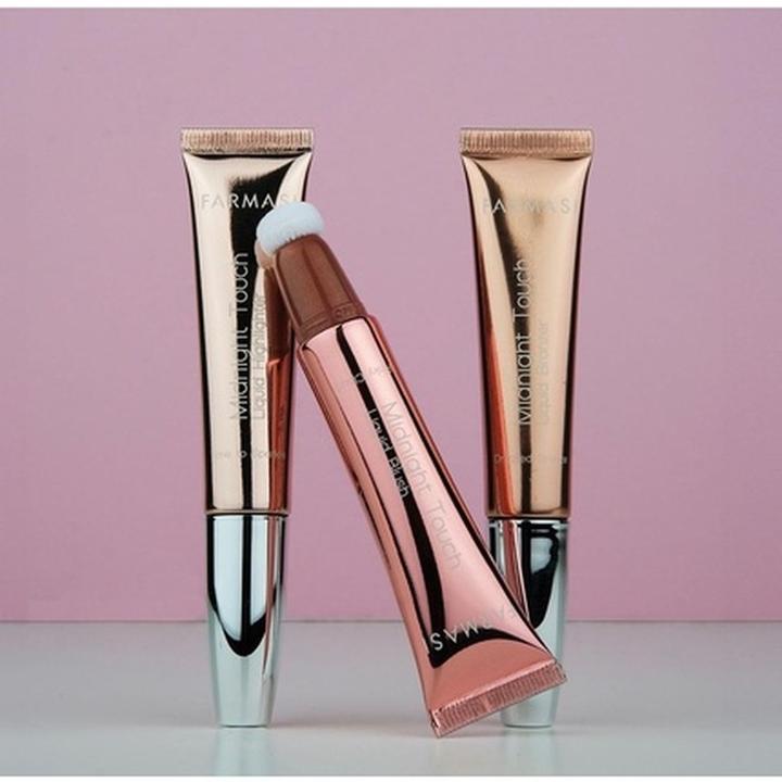 Actual product image Farmasi Midnight Touch Highlighter Liquid Blush Lightweight Cheek Color