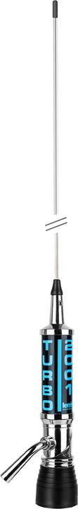 Lemm CB-Antenne Turbo 2001 CENTROTETTO AT2001PL ohne Kabel, Länge 200 cm, Gewinn 6,5 dB, 26–28,5 MHz