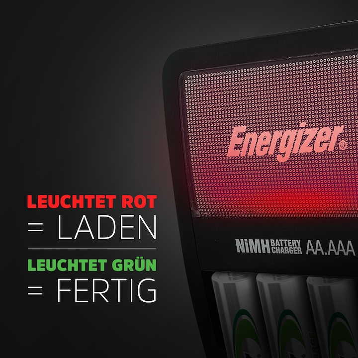 Image du produit Energizer Recharge Maxi (4 pcs, AA, 2000 mAh, Piles rechargeables + chargeur)