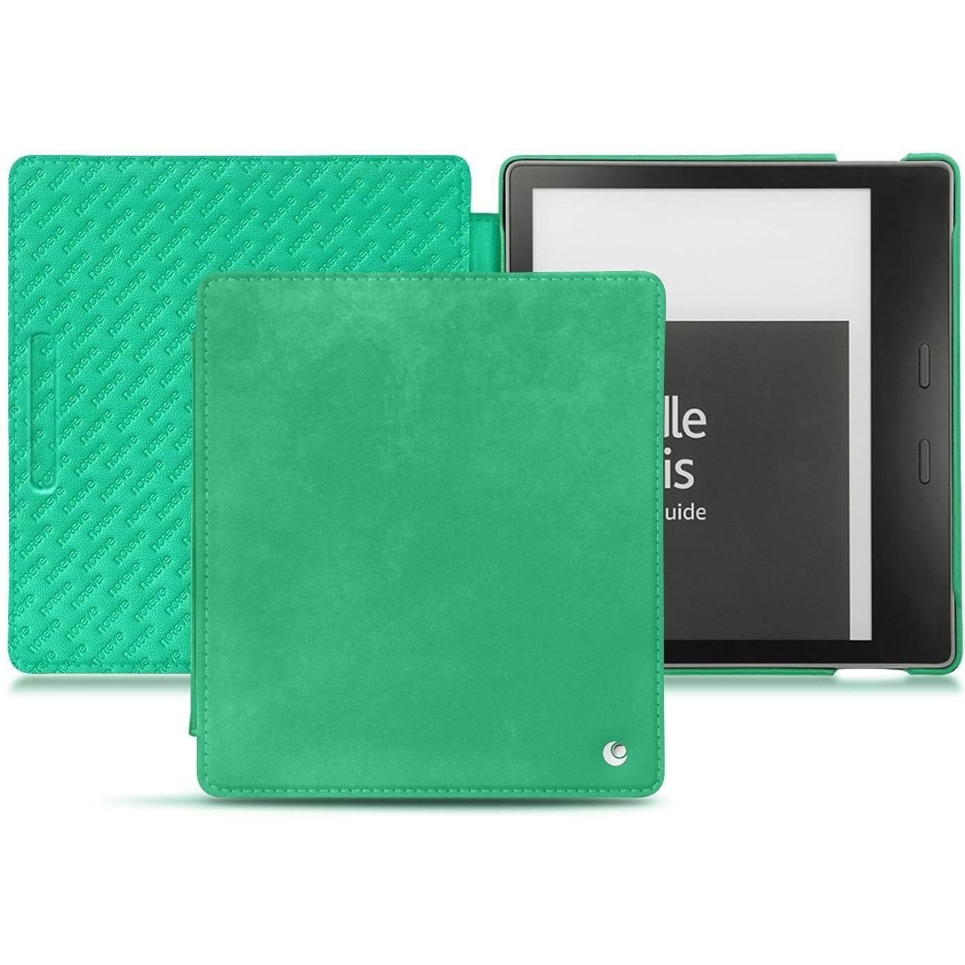 Thumbnail - Noreve Lederschutzhülle horizontal (Kindle Oasis (2019)), eReader Zubehör, Türkis