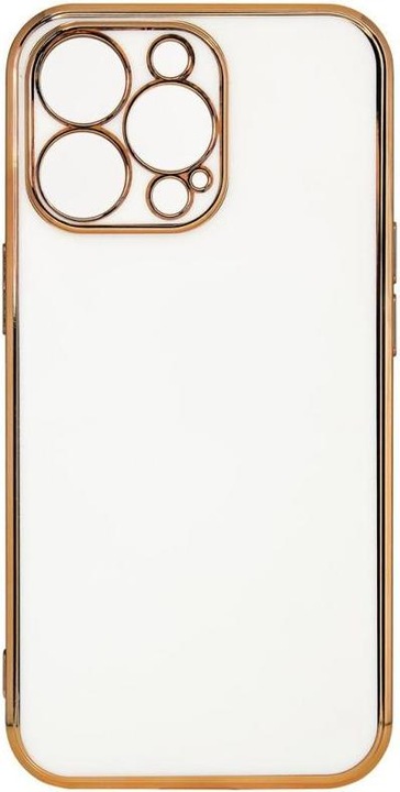 Produktbild Hurtel Lighting Color Case for Xiaomi Redmi Note 11 Pro gel cover with gold frame white (Xiaomi Redmi Note 11 Pro)