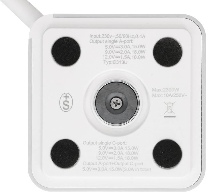 Produktbild Max Hauri maxTEX Cube (3 x, USB-A, USB, USB-C, Typ 13, 2 m)