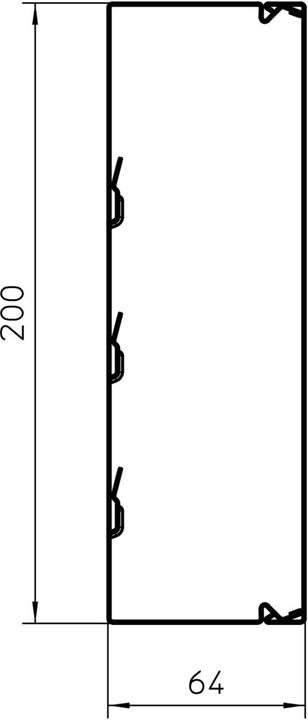 Produktbild OBO Bettermann OBO Leitungsführungskanal LKM (Kabeldurchlass, 200 cm)