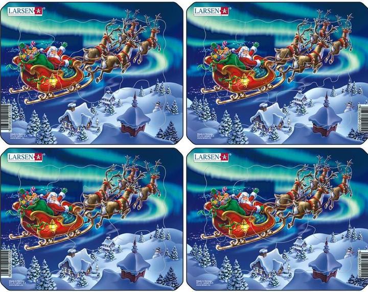 Productafbeelding Larsen Kerstman in het noorderlicht (set van 4 mini) (6 onderdelen)