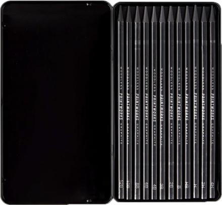 Produktbild Printworks Bleistifte Graphite 12x (4B, 2H, 4h, B, 6B, 2B, 8B, HB, 3B, 10B, 12B, 12 x)