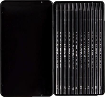 Image du produit Printworks Crayons Graphite 12x (4B, 2H, 4h, B, 6B, 2B, 8B, HB, 3B, 10B, 12B, 12 x)