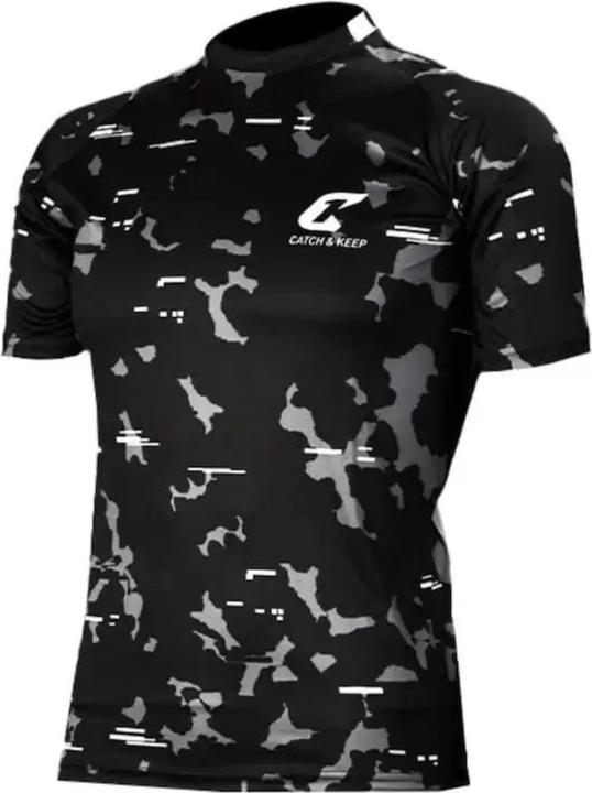 Produktbild Catch & Keep Trikot Black Camou Torwarttrikot Gr. XXL Kurzarm Fussball Shirt (XXL)