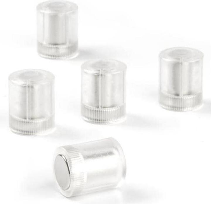 Supermagnete Magneti da tavolo cilindrici, trasparenti (5 x)