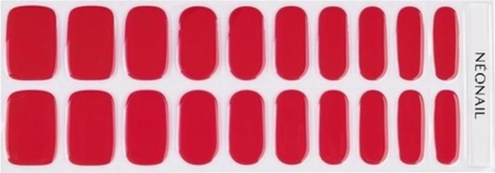 Actual product image Neonail UV Gel Stickers Easy On M06 Red 15 Patterns Nail Stickers Nail Polish Strips Gel Nail Sticke (Nail glue, M06)