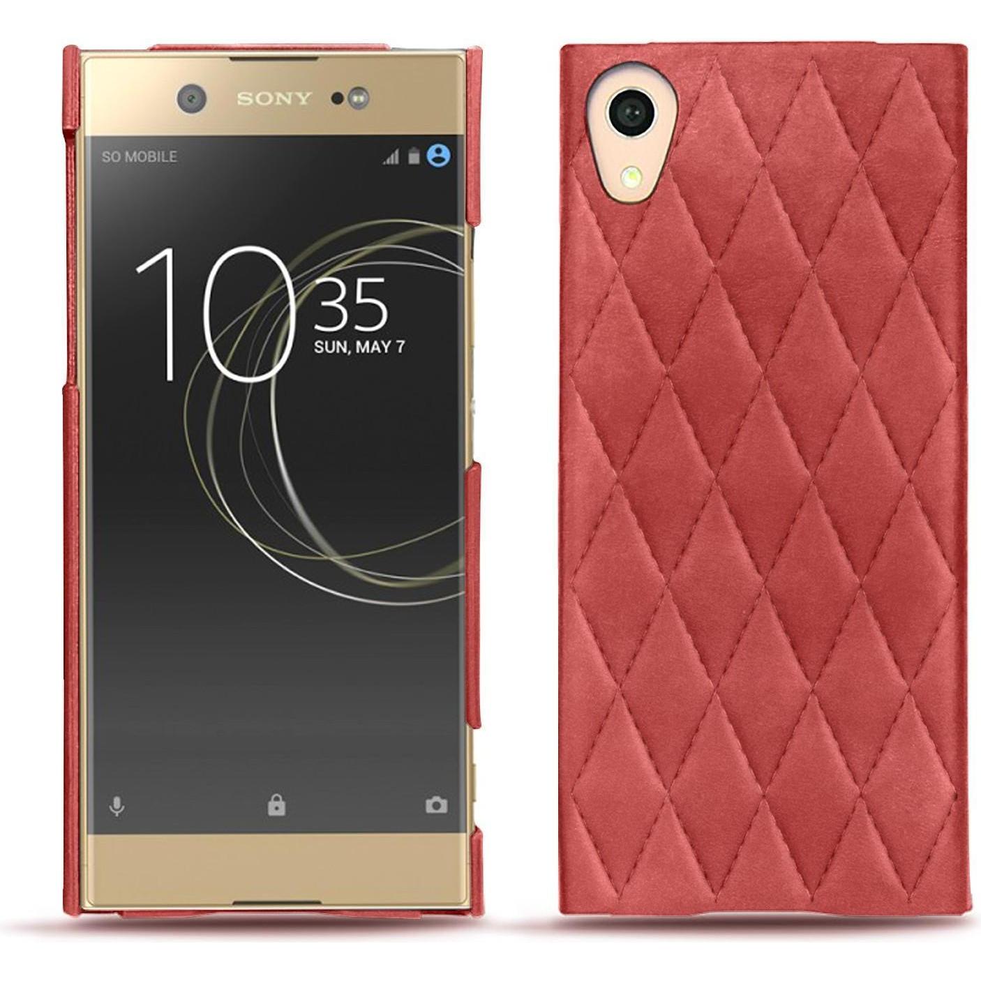 Noreve Lederschutzhülle (Sony Xperia XA1 Ultra), Smartphone Hülle, Rot