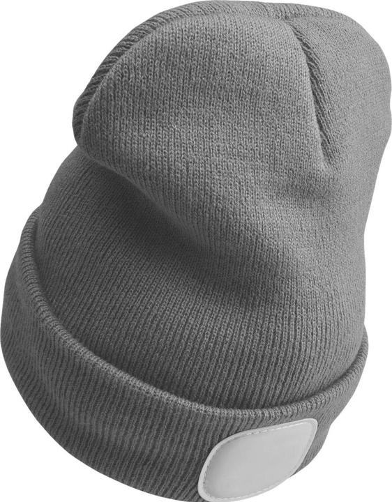 Actual product image Sixtol Cap with headlamp 180lm, rechargeable, USB, universal size, cotton/PE, light grey (180 lm)