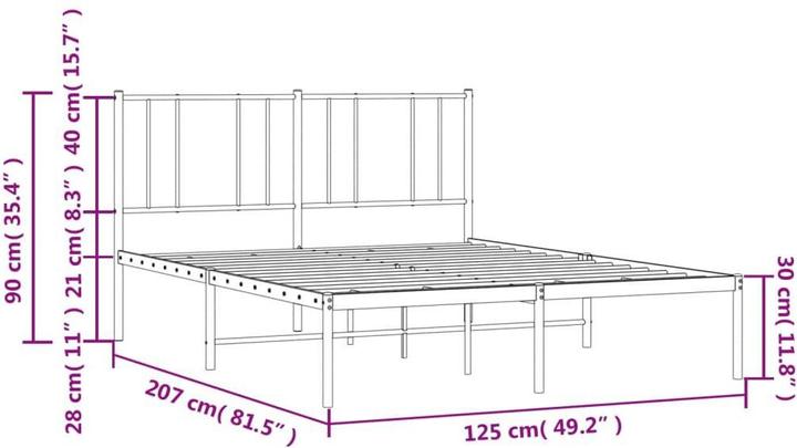 Image du produit vidaXL Bettgestell (120 x 200 cm)