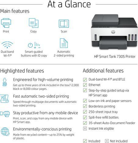 Produktbild HP Smart Tank 7305 (Tintentank, Farbe)