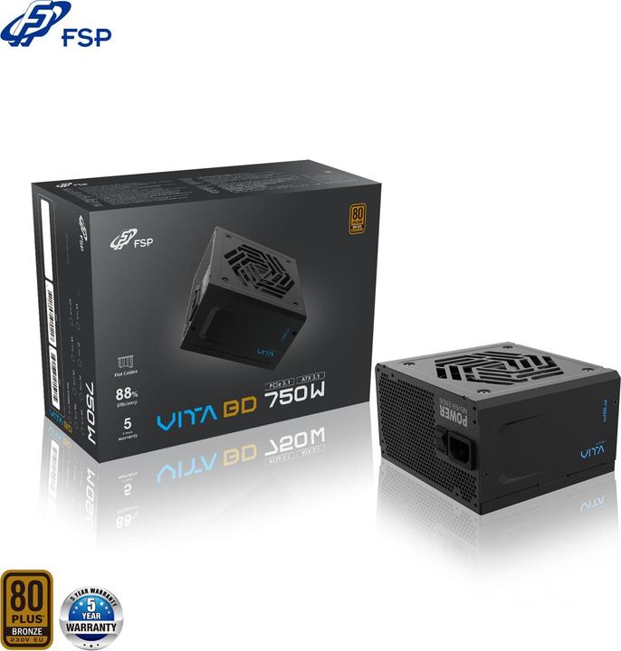 Produktbild Fortron Netzteil VITA 750 BD 85+B F-Modular 3.1/GEN5 (750 W)