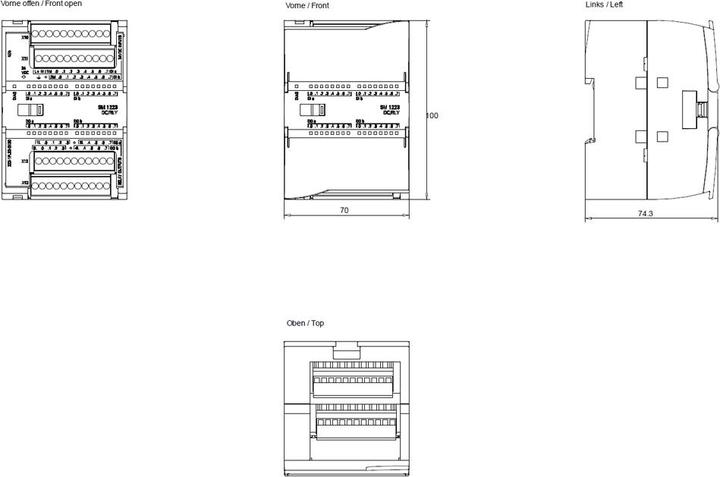 Produktbild Siemens DIGITAL I/O SM 1223, 16DI/16DO