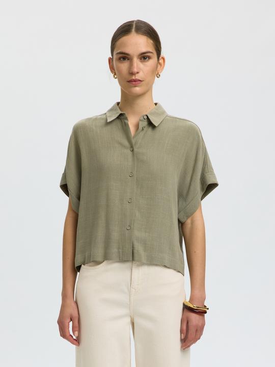 Immagine prodotto Selected Slfviva Ss Cropped Shirt Noos (40)