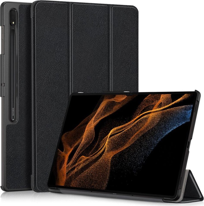 Cover-Discount Galaxy Tab S9 Ultra - Tri-fold Smart Case black (Galaxy Tab S9 Ultra)