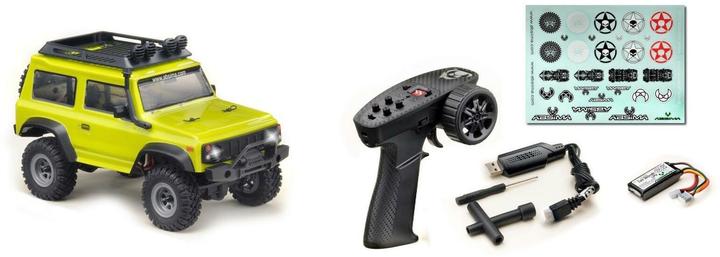 Actual product image Absima 1:24 Micro Crawler Jimny Yellow RTR