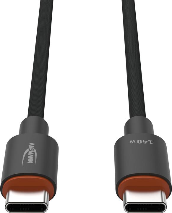 Produktbild Ansmann USB-C -> USB-C S/S 60cm Ladekabel 140W anthrazit (0.60 m, USB 3.0, USB 3.1, 140 W)