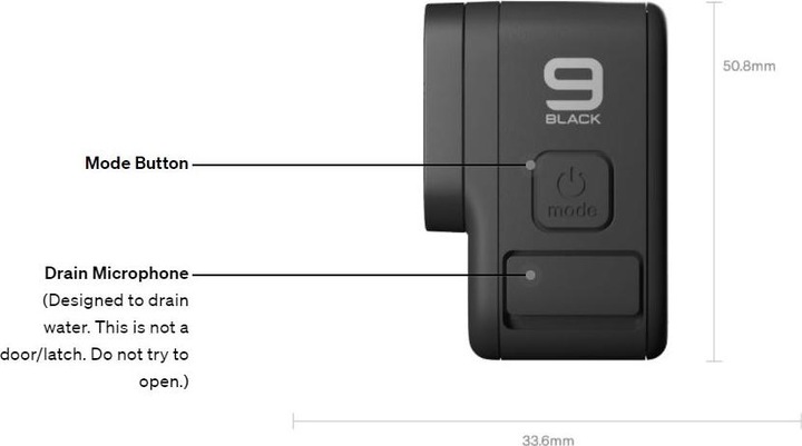 Productafbeelding GoPro HERO9 Black (24p, Bluetooth, WiFi)