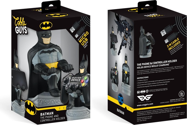 Actual product image Exquisite Gaming DC Comics: Batman Cable Guy [20 cm] (Xbox One S, PC, Mac, Xbox Series X, Xbox 360)
