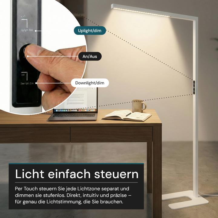 Produktbild Luxula LED-Büro-Stehleuchte - Slim Line