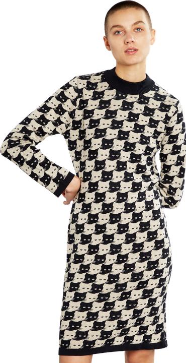 Produktbild Dedicated Dress Lo Pepita Cats Oat White (M)