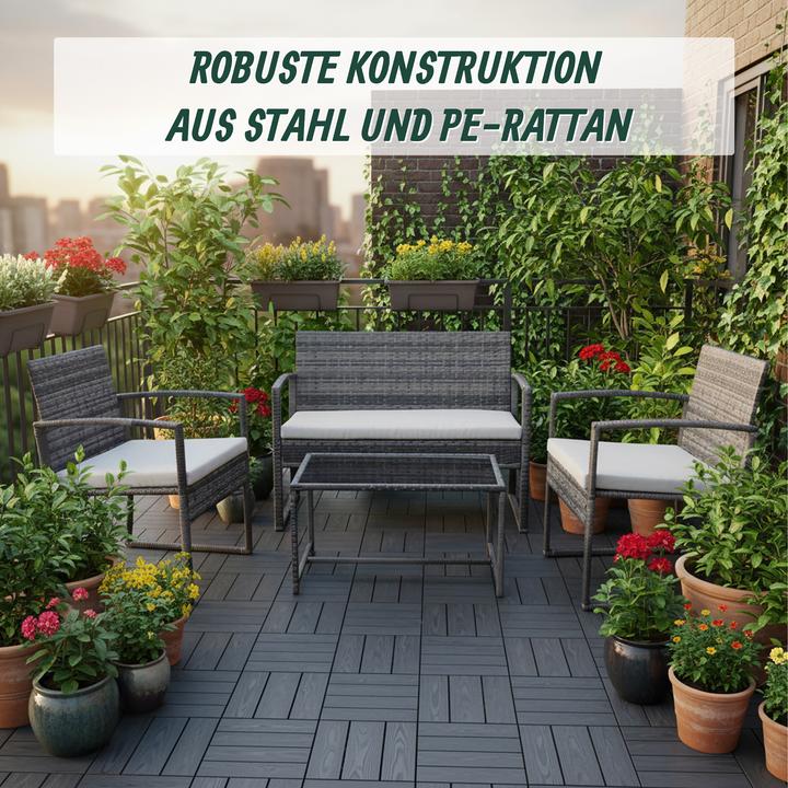 Productafbeelding Relaxdays 4-tlg. Gartenmöbel-Set