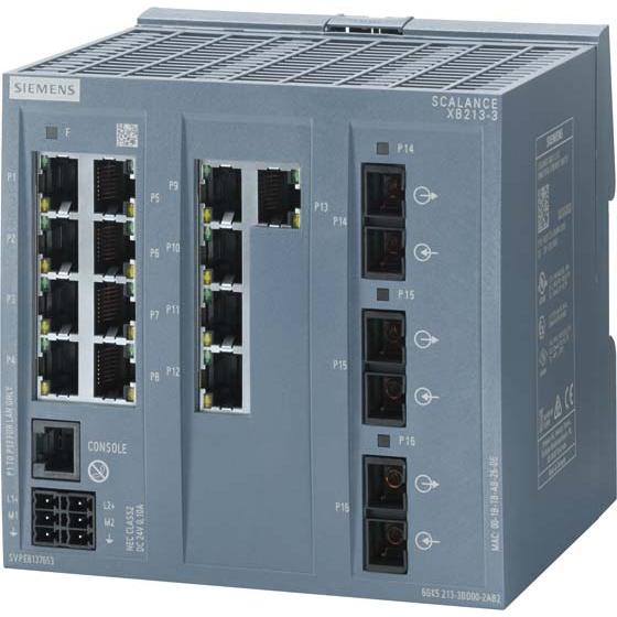 Siemens SIEM 6GK5213-3BD00-2AB2 SCALANCE XB213-3 2 IE-Switch 6GK5213-3BD00-2AB2 (8 Ports), Netzwerk Switch