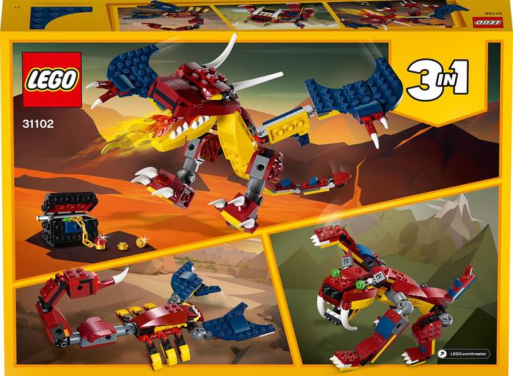 Produktbild LEGO Feuerdrache (31102, LEGO Creator 3-in-1)