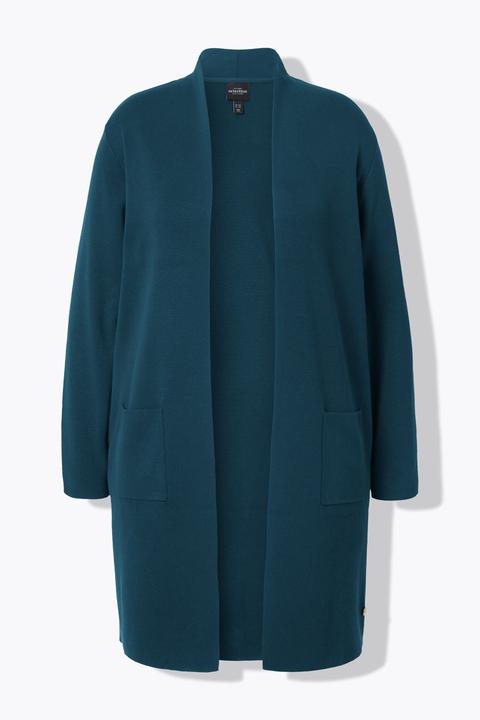 Produktbild Ulla Popken Strickjacke, lange, offene Form, weicher Feinstrick (60)