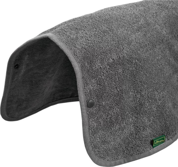 Produktbild Hunter Bademantel Riga für Hunde Grau 60 (60, Hundebademantel)