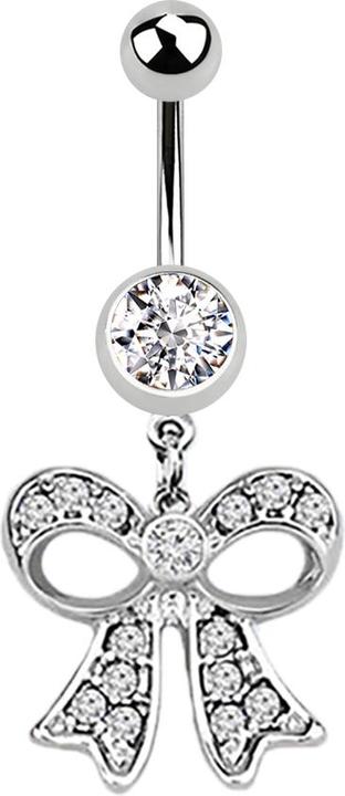 Immagine prodotto Star Piercing Banana d'argento con ciondolo a rete d'argento (senza ottone, Acciaio chirurgico 316L)