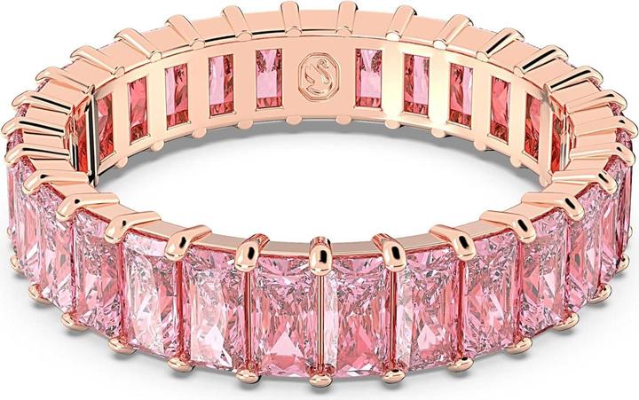 Produktbild Swarovski Matrix Ring Baguette Schliff Rosa Roségold (55)